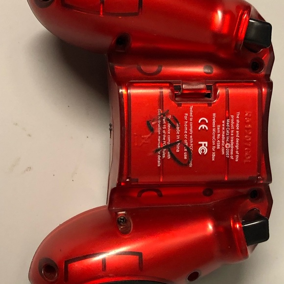 Red Game Stop Mad Catz 2.4Ghz Wireless Controller for PS2 - Picture 14 of 14